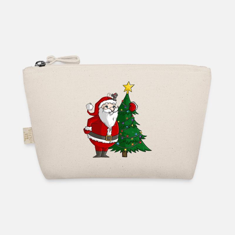 Niedlicher Comic Weihnachtsmann Bio-Täschchen