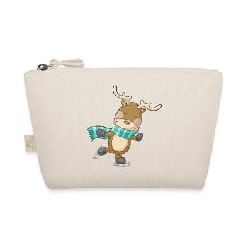 Patinage de rennes comique mignon - Trousse biologique - nature - Devant