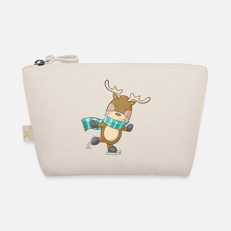 Patinage de rennes comique mignon - Trousse biologique - nature