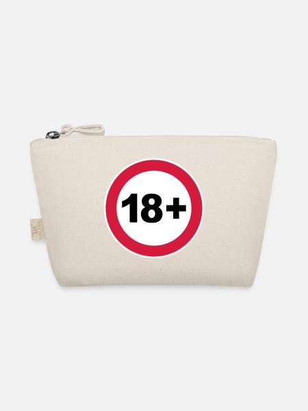 18th / 18th birthday. / 18+ - Organic Pouch - nature - Front
