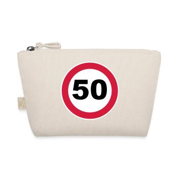 50th birthday sign - Organic Pouch - nature - Front