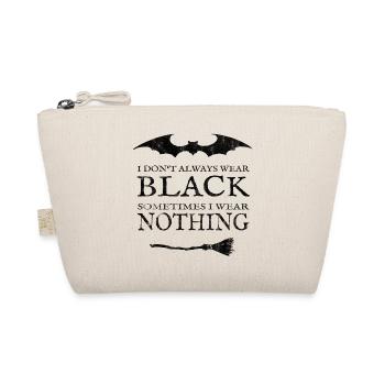 Black or Naked. With bat and broom. - Organic Pouch - nature - Front