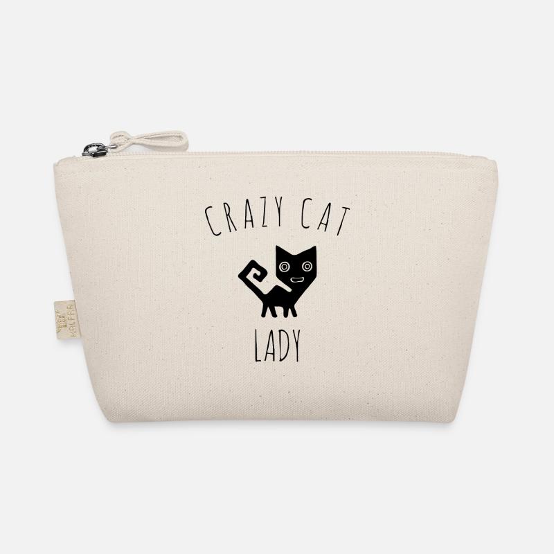Crazy Cat Lady - Bio-Täschchen - Natur