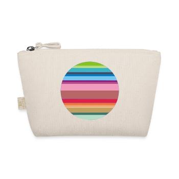 striped colorful - Organic Pouch - nature - Front