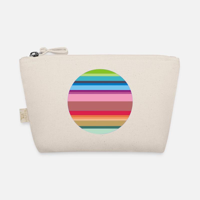 striped colorful Organic Pouch