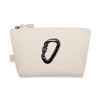 Kletter Karabiner - Kletter T-Shirt - Bio-Täschchen - Natur - Vorne