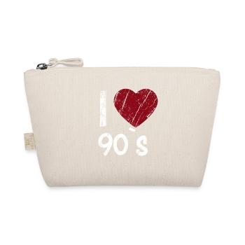 I Love 90`s - Bio-Täschchen - Natur - Vorne