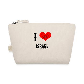 I Love Herz Laender Israel - Bio-Täschchen - Natur - Vorne