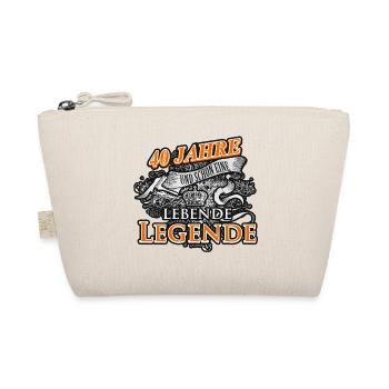 40. Geburtstag Geschenk Jahre lebende Legende - Bio-Täschchen - Natur - Vorne