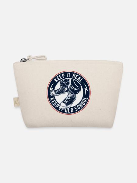 Keep It Oldschool - Organic Pouch - nature - Front