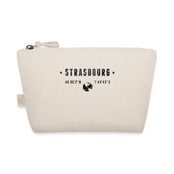 Strasbourg Coordonnées Géographiques Stylisées - Trousse biologique - nature - Devant