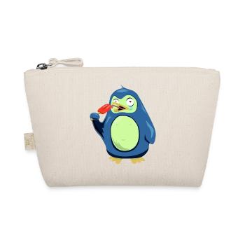 Le pingouin congelé mange de la crème glacée - Trousse biologique - nature - Devant