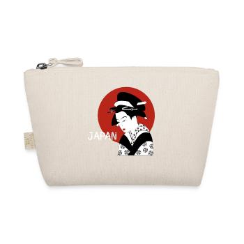 japan geisha flag art woman cosplay manga kimon - Organic Pouch - nature - Front
