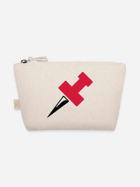 Pin or pin needle - Organic Pouch - nature - Front