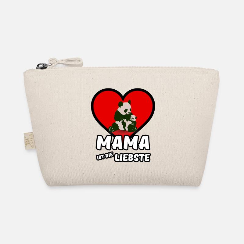 Mama ist die Liebste - Mutter, Muttertag, Geschenk - Bio-Täschchen - Natur