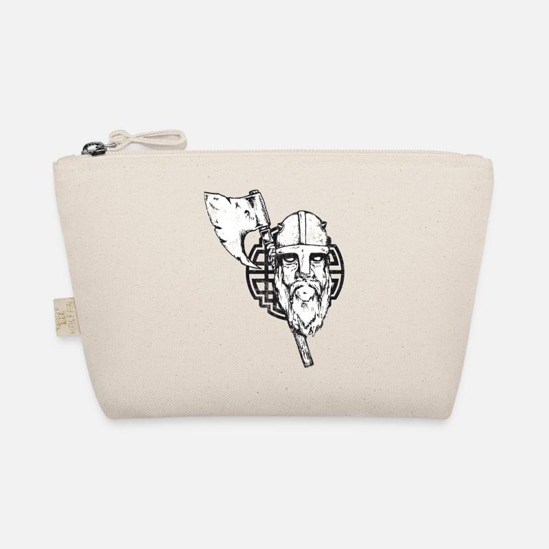 Wikinger mit Axt und Knoten - crashed Bio-Täschchen