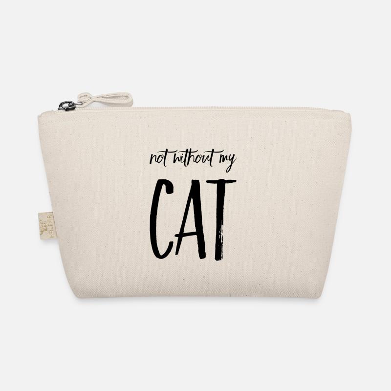 Katzen TShirt - Not without my CAT Bio-Täschchen