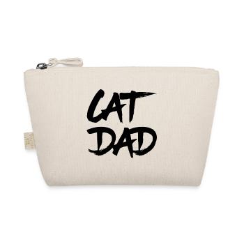 Katzen TShirt - Cat Dad - Bio-Täschchen - Natur - Vorne