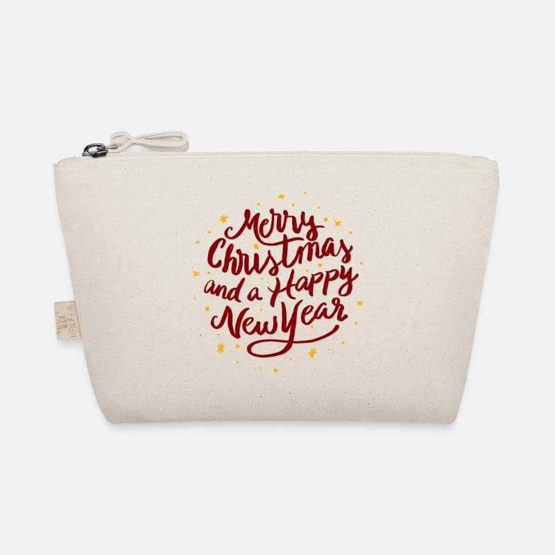 Merry Xmas Happy New Year Starry Sky Gift Organic Pouch