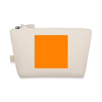 Square orange - Organic Pouch - nature - Front
