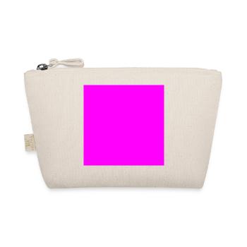 Quadrat pink - Bio-Täschchen - Natur - Vorne