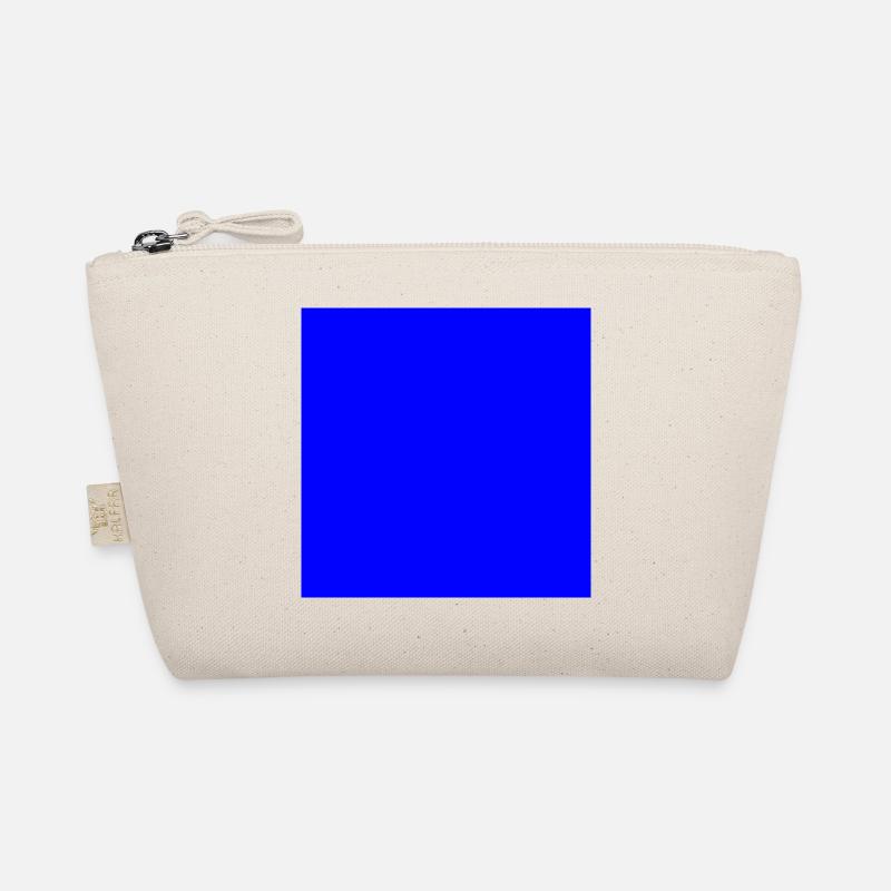 Quadrat blau Bio-Täschchen