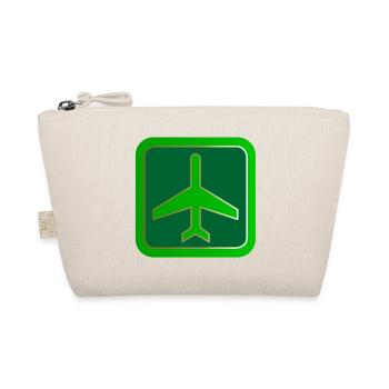 airplane airplane plane hot air balloon air ba - Organic Pouch - nature - Front