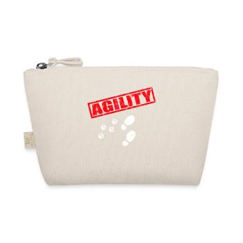 Agility Hund Hundesport Hundehalter Geschenk - Bio-Täschchen - Natur - Vorne