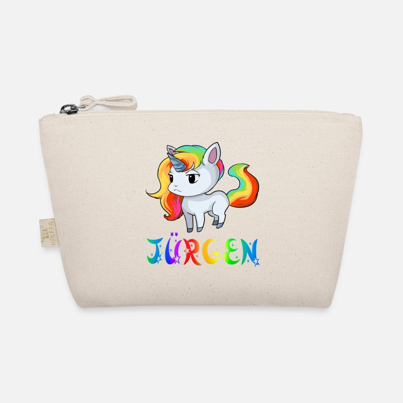 Einhorn Jürgen - Bio-Täschchen - Natur