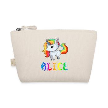 Einhorn Alice - Bio-Täschchen - Natur - Vorne