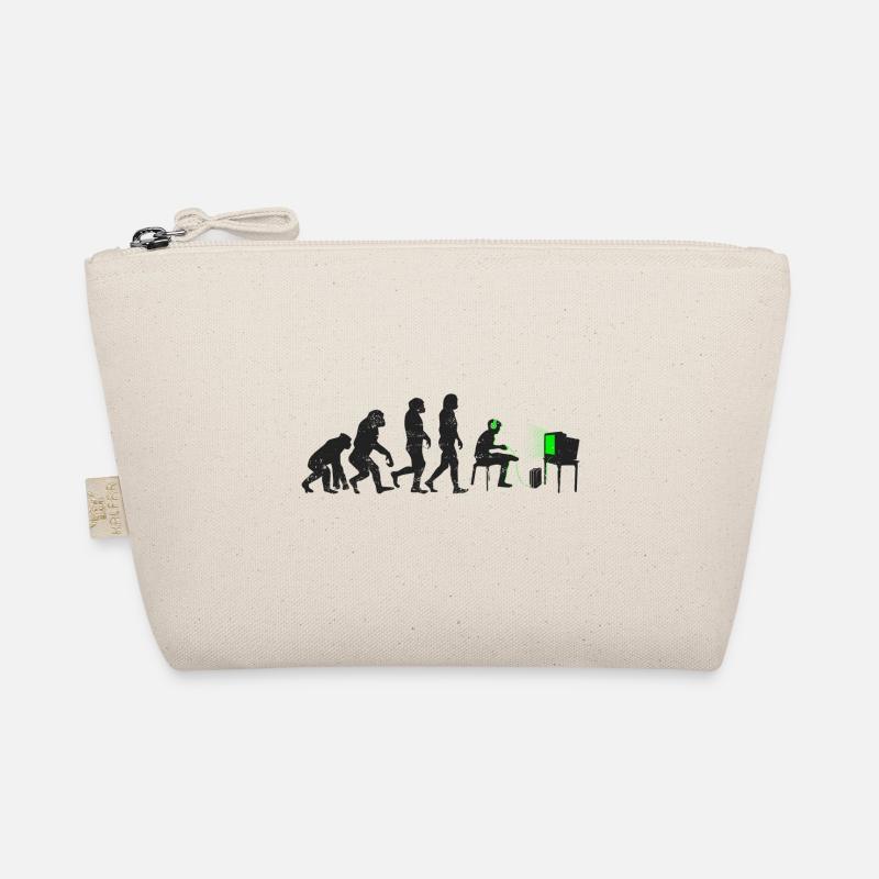 Gamer evolution gift player nerd geek noob Organic Pouch