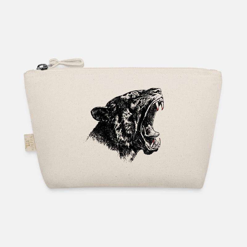 Black Panther cat Organic Pouch