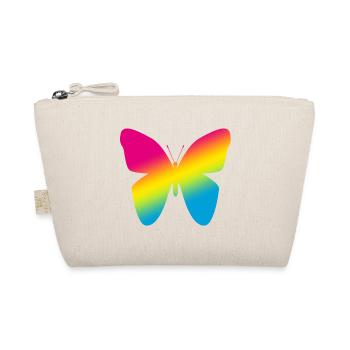 Buntes Schmetterling LGBT Logo - Bio-Täschchen - Natur - Vorne