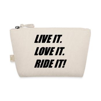 LIVE LOVE RIDE - Organic Pouch - nature - Front