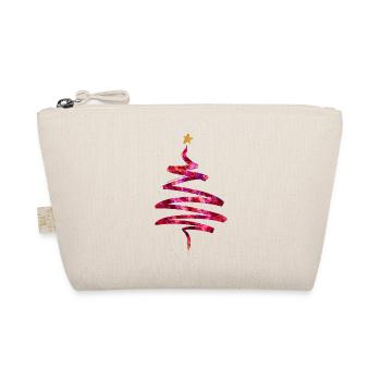 Weihnachtsbaum - Pink Gold Geschenk Geschenkidee - Bio-Täschchen - Natur - Vorne