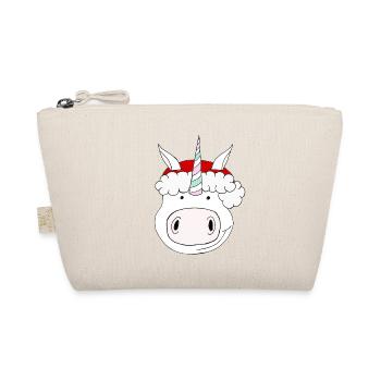 Unicorn christmas - Organic Pouch - nature - Front