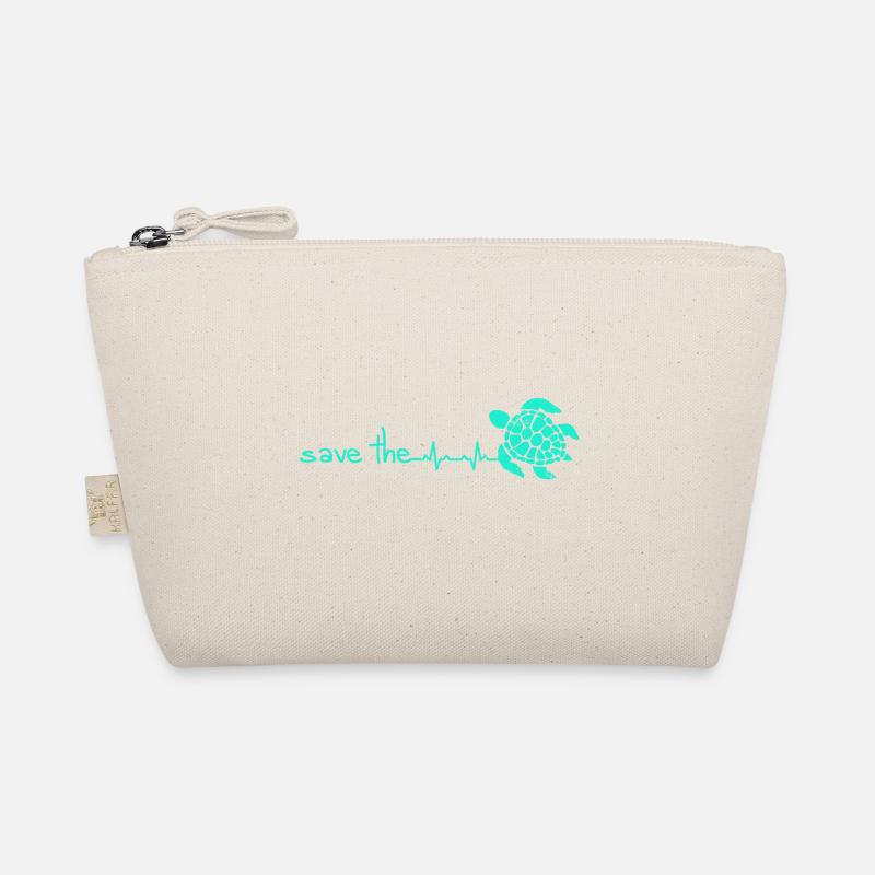 Turtle Heartbeat gift save peta Organic Pouch