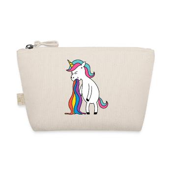 Unicorn rainbow puke. No buck Gagging - Organic Pouch - nature - Front
