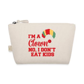 Clown: I'm A Clown. No, I don't eat kids gift - Organic Pouch - nature - Front