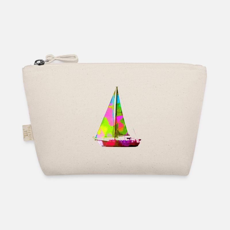 Buntes Segelboot Bio-Täschchen