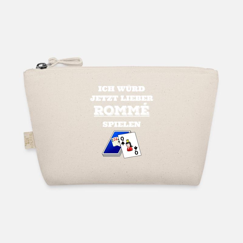 Romme - Rommee - Geschenk - Bio-Täschchen - Natur