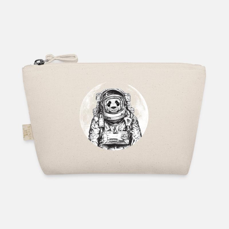 Panda Astronaut Bär Mond Wildtier Weltall Bio-Täschchen