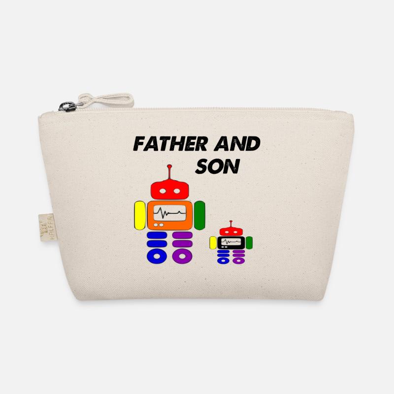 Vater und Sohn - Bio-Täschchen - Natur