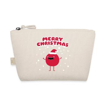 Funny Santa Claus - Merry Christmas - Organic Pouch - nature - Front