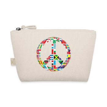 Peace World Peace - Organic Pouch - nature - Front