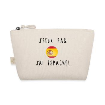 J'peux Pas J'ai Espagnol Drapeau - Trousse biologique - nature - Devant