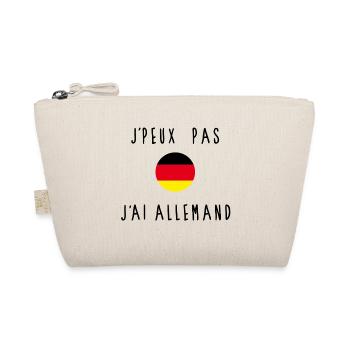 J'peux Pas J'ai Allemand Drapeau - Trousse biologique - nature - Devant