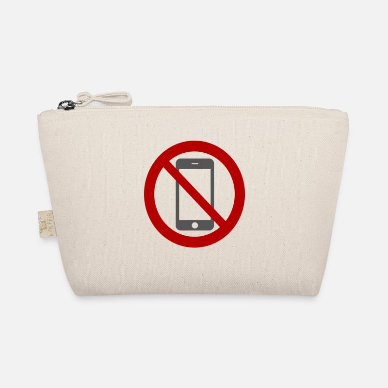 Mobile phone prohibited. Organic Pouch