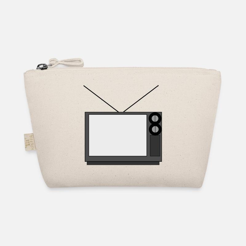monitor television fernseher tv flatscreen compute - Bio-Täschchen - Natur