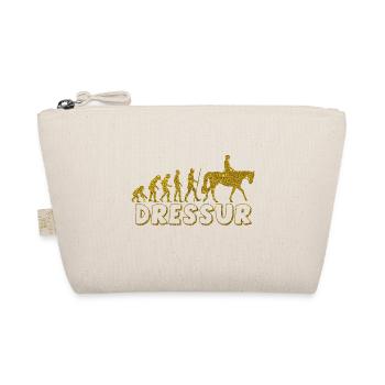 Evolution Dressur Golden Glitter Effekt - Bio-Täschchen - Natur - Vorne
